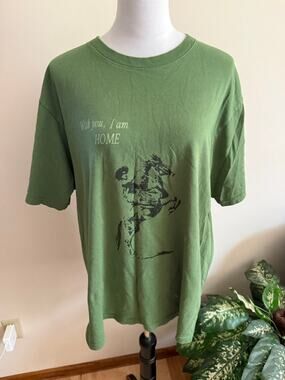 Lonely Ghost Green Graphic T-Shirt